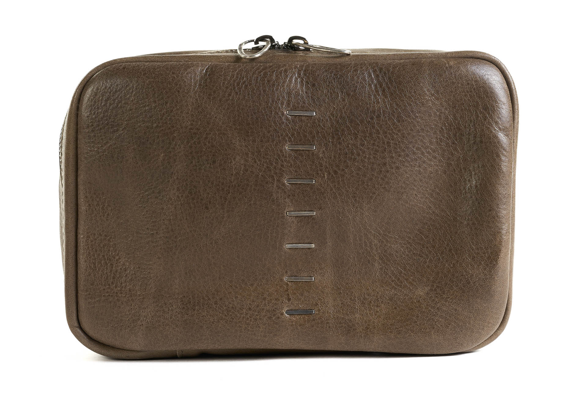 daniele basta leather and silver bags - FRONT